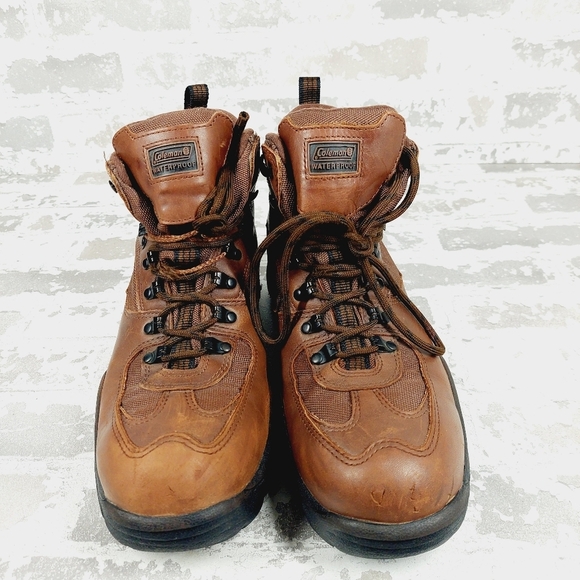Coleman Fairbanks Brown Lace Up Round Toe Waterproof Trail Hiking Boots V725 main image 10